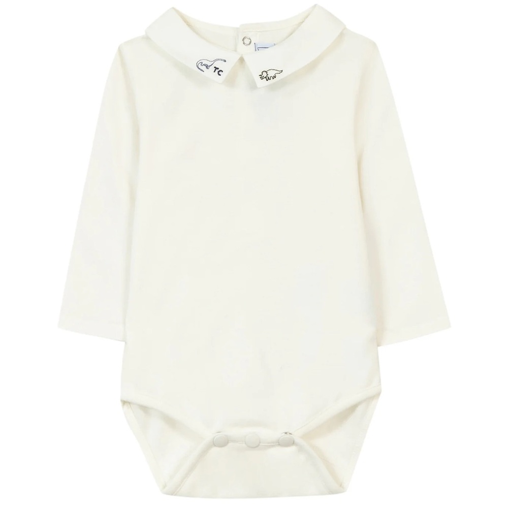 Tartine Et Chocolat- DINOSAUR EMBROIDERED BODYSUIT NWT